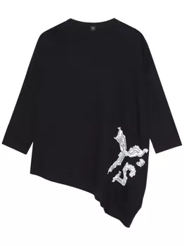 Футболка с логотипом Y's, черный