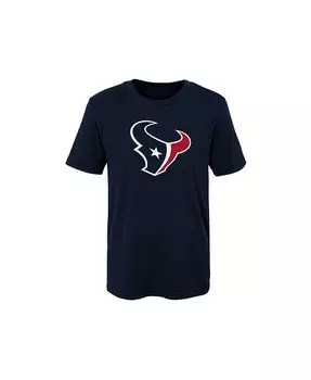 Футболка с логотипом Youth Houston Texans Primary Outerstuff, синий