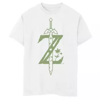 Футболка с логотипом Z Zelda Breath Of The Wild для мальчиков 8–20 лет Licensed Character