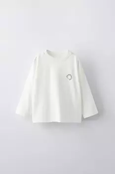 Футболка с логотипом ZARA, белый