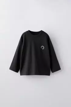 Футболка с логотипом ZARA, черный