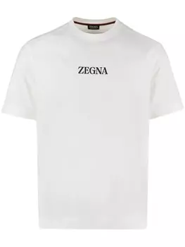 Футболка с логотипом Zegna, белый