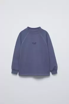 Футболка с лозунгом ZARA, синий
