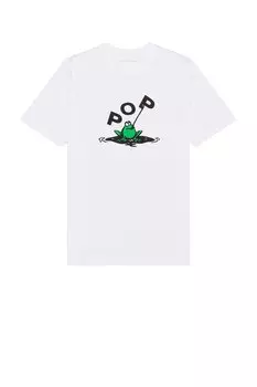 Футболка с лягушкой Pop Trading Company, белый