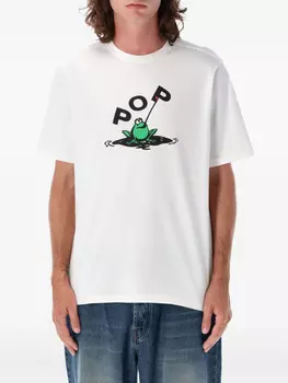 Футболка с лягушкой Pop Trading Company, белый