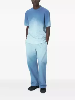 Футболка с лунным принтом Marine Serre, синий