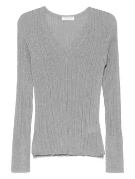 Футболка с люрексом Majestic Filatures, серебряный