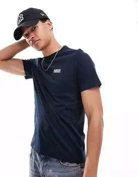 Футболка с маленьким логотипом Barbour International темно-синего цвета