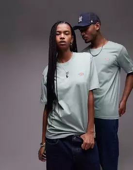 Футболка с маленьким логотипом Dickies mapleton светло-зеленого цвета