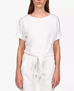 Футболка с манжетами и завязками на весь день Sanctuary, белый