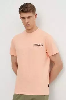 Футболка S-Martre из хлопка Napapijri, розовый