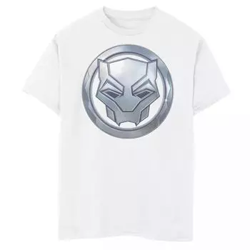 Футболка с металлическим графическим рисунком Marvel Wakanda Forever Panther для мальчиков 8–20 лет Licensed Character