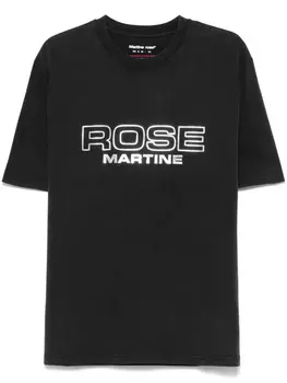 Футболка с металлическим логотипом Martine Rose, черный
