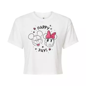Футболка с Микки и Минни для подростков Disney, белый