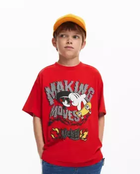 Футболка с Микки Маусом для мальчиков Desigual, цвет Burdeos