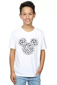 Футболка с Микки Маусом «Голова рук» Disney, белый