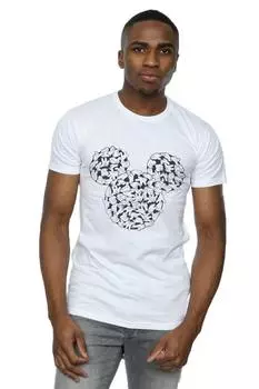 Футболка с Микки Маусом «Голова рук» Disney, белый