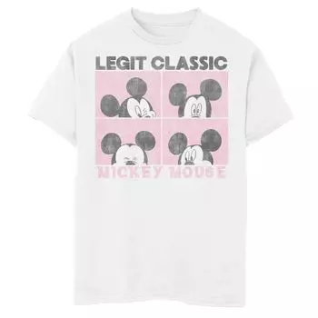 Футболка с Микки Маусом и друзьями Disney's для мальчиков 8–20 лет, классическая футболка с графическим рисунком Микки Мауса Legit Disney