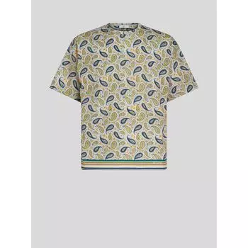 ФУТБОЛКА С МИКРО ПЕЙСЛИ ETRO, синий