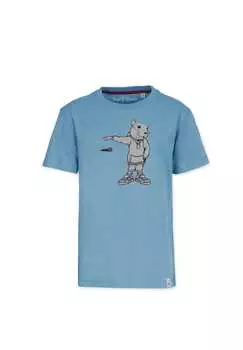 Футболка с микрофоном Band Of Rascals, голубой