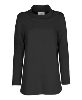 Футболка с миланским стежком и кольцевым вырезом Vicario Cinque, черный