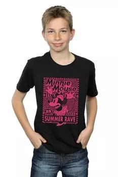 Футболка с Минни Маус для летней вечеринки Disney, черный