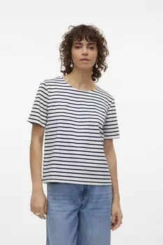 Футболка с молнией сзади Vero Moda, белый