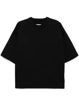 Футболка с молниями JIL SANDER, черный