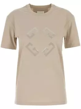 Футболка с монограммой 72 Givenchy, нейтральный цвет
