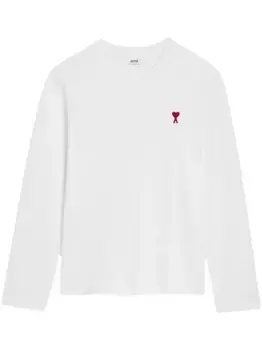 Футболка с монограммой Ami de Coeur AMI Paris, белый