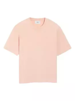 Футболка с монограммой Ami de Coeur AMI Paris, розовый