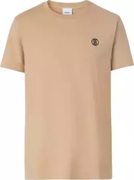 Футболка с монограммой BURBERRY, нейтральный