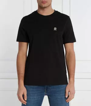 Футболка с монограммой imd tee Regular Fit Tommy Hilfiger, черный