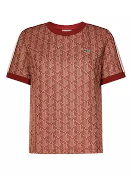 Футболка с монограммой Lacoste, оранжевый