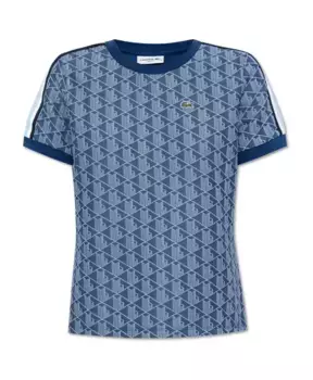 Футболка с монограммой Lacoste, синий