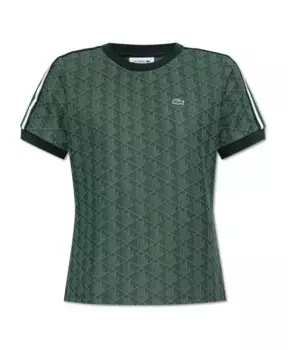 Футболка с монограммой Lacoste, зеленый