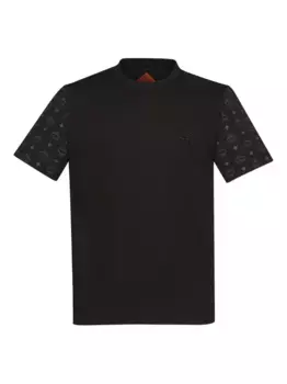 Футболка с монограммой MCM, черный