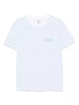 Футболка с монограммой Moschino, синий