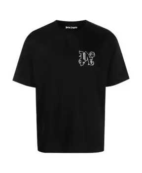 Футболка с монограммой Palm Angels, черный