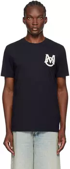 Футболка с монограммой в морском стиле Moncler