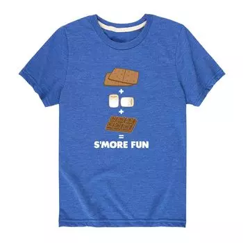 Футболка S'mores Equals S'more Fun с рисунком для мальчиков 8–20 лет Licensed Character
