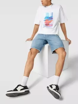 Футболка с мотивной вышивкой модель «ДВИЖЕНИЕ» Calvin Klein Jeans, белый