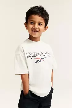Футболка с мотивным принтом H&M, серый