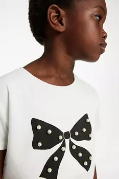 Футболка с мотивом H&M, белый