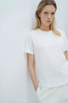 Футболка с мотивом H&M, бежевый