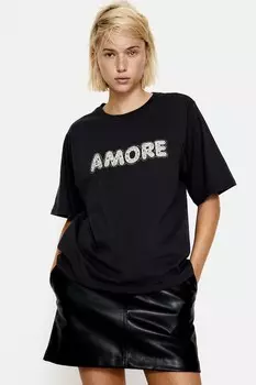 Футболка с мотивом H&M, мультиколор