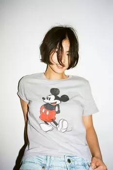 Футболка с мотивом H&M, серый