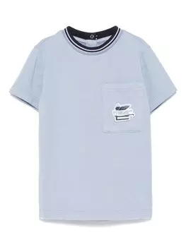 Футболка с мотивом Пегаса ETRO KIDS, синий