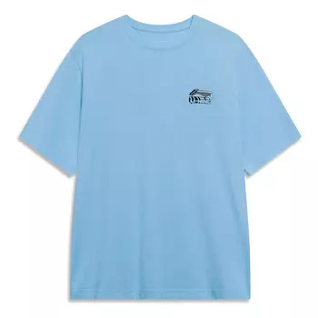 Футболка с мультяшным рисунком Li-Ning, синий