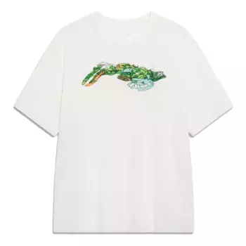 Футболка с мультяшным рисунком Li-Ning, белый